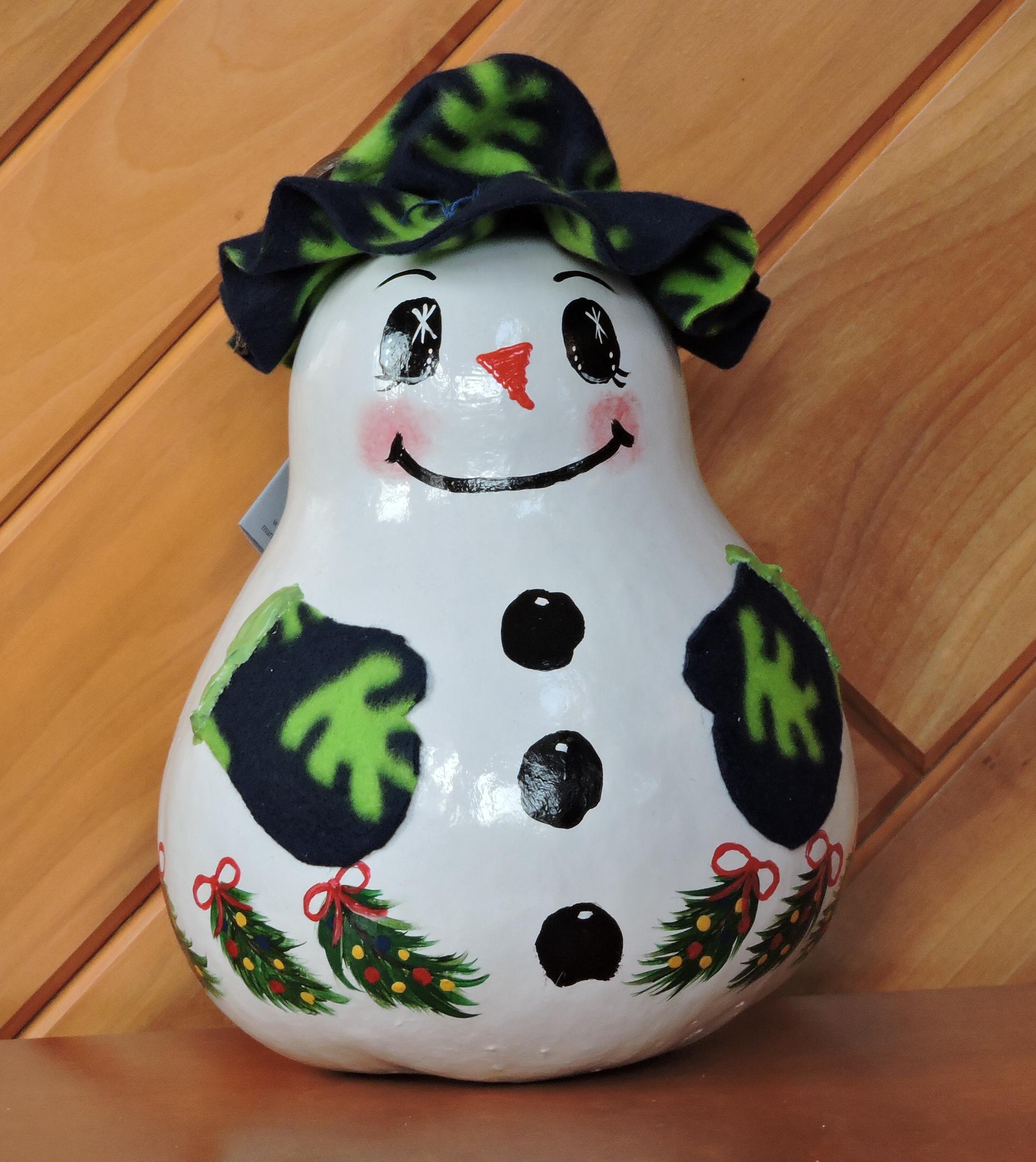 Snowman gourd